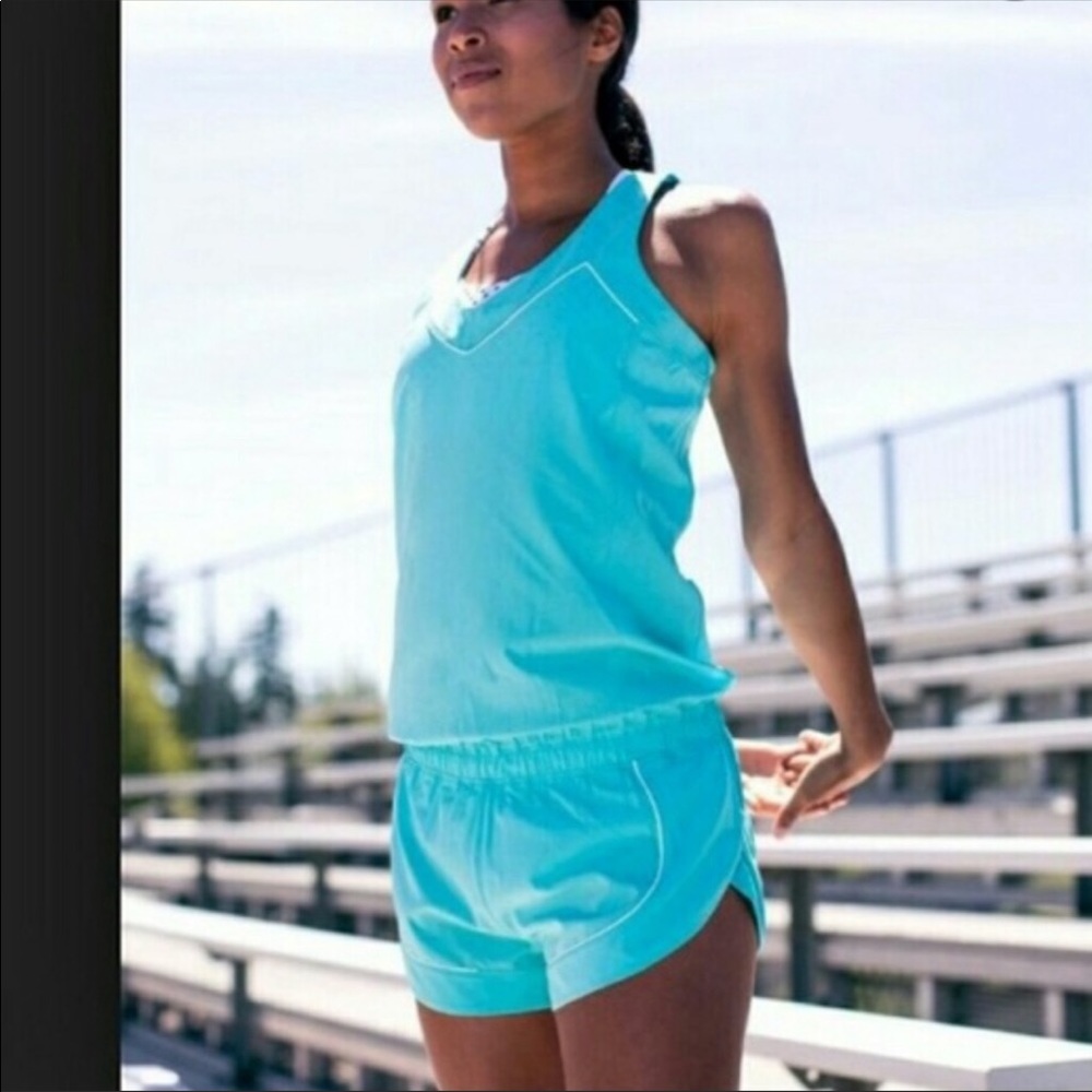 🌸 Lululemon Speedy Runsie Blue Romper One-Piece